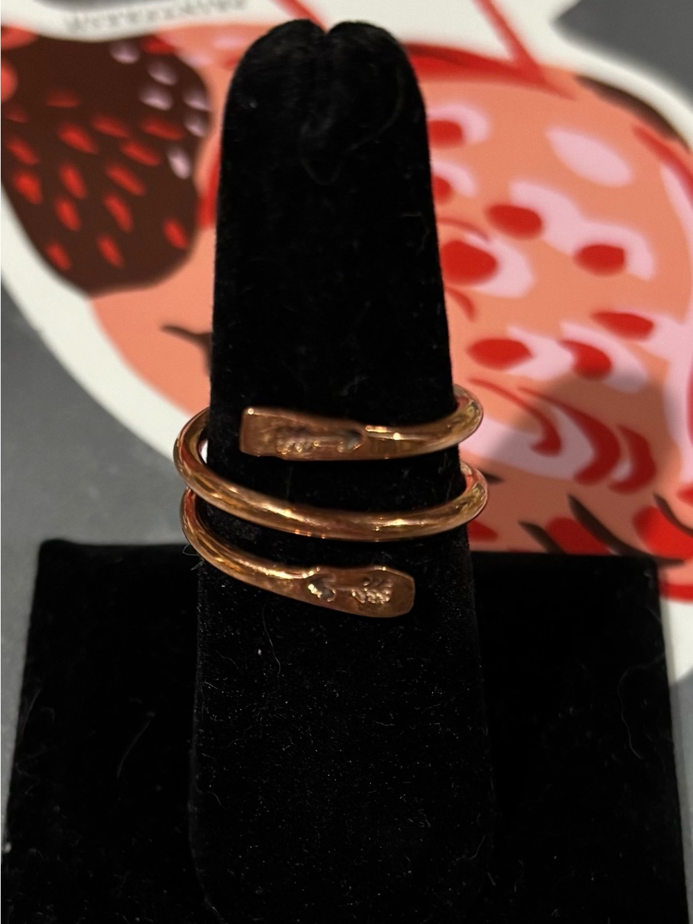 Copper Ring Navajo Made Arrow Stamped